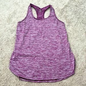Reebok Marled Purple Racerback Tank